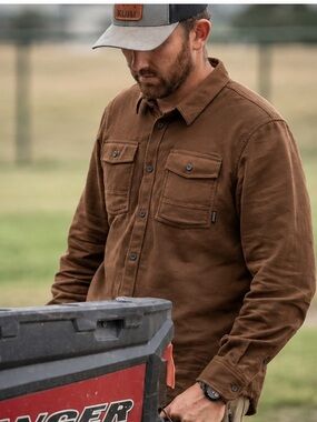 NEW KUIU SZ XXL Field Flannel Shirt SADDLE